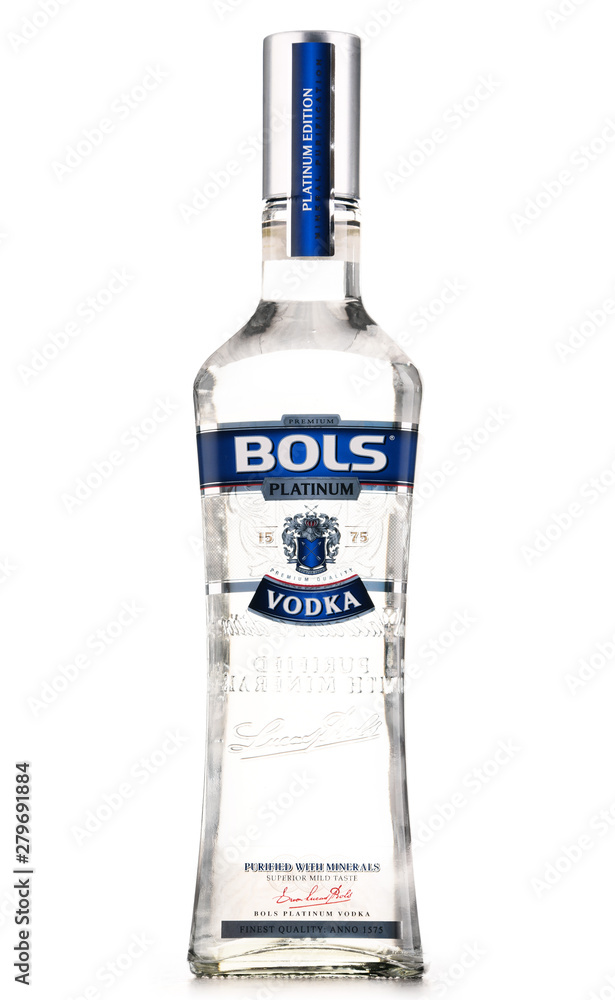 Bottle of Bols vodka. foto de Stock | Adobe Stock