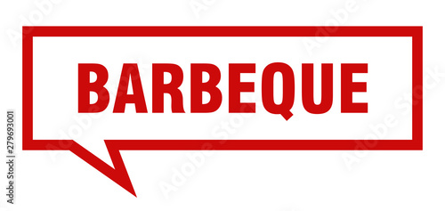 barbeque sign. barbeque square speech bubble. barbeque