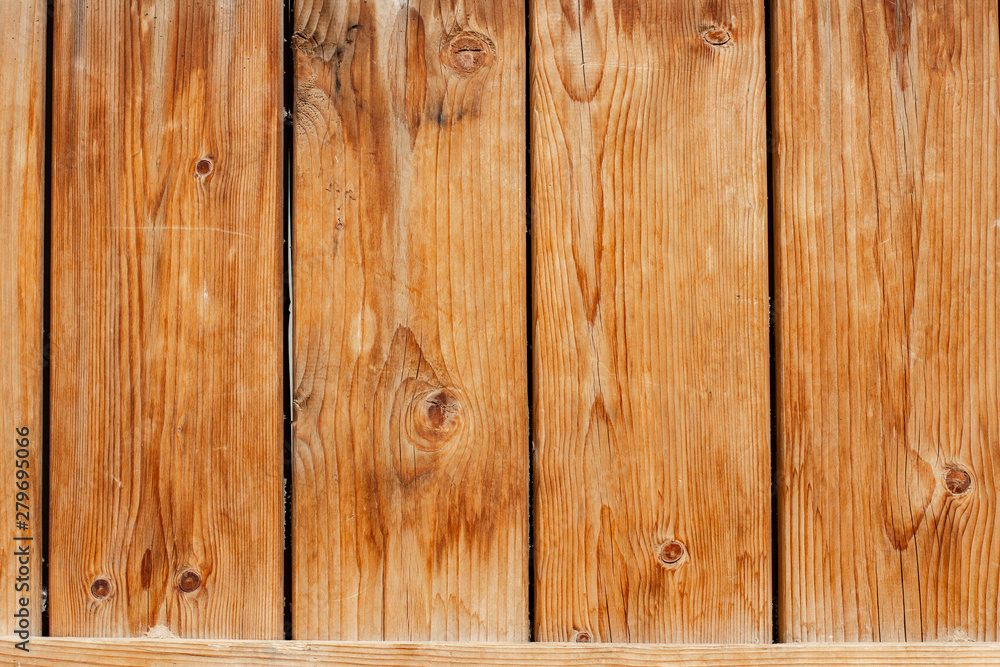 Fototapeta premium wooden deck wall simple background pattern picture with empty space for copy or text