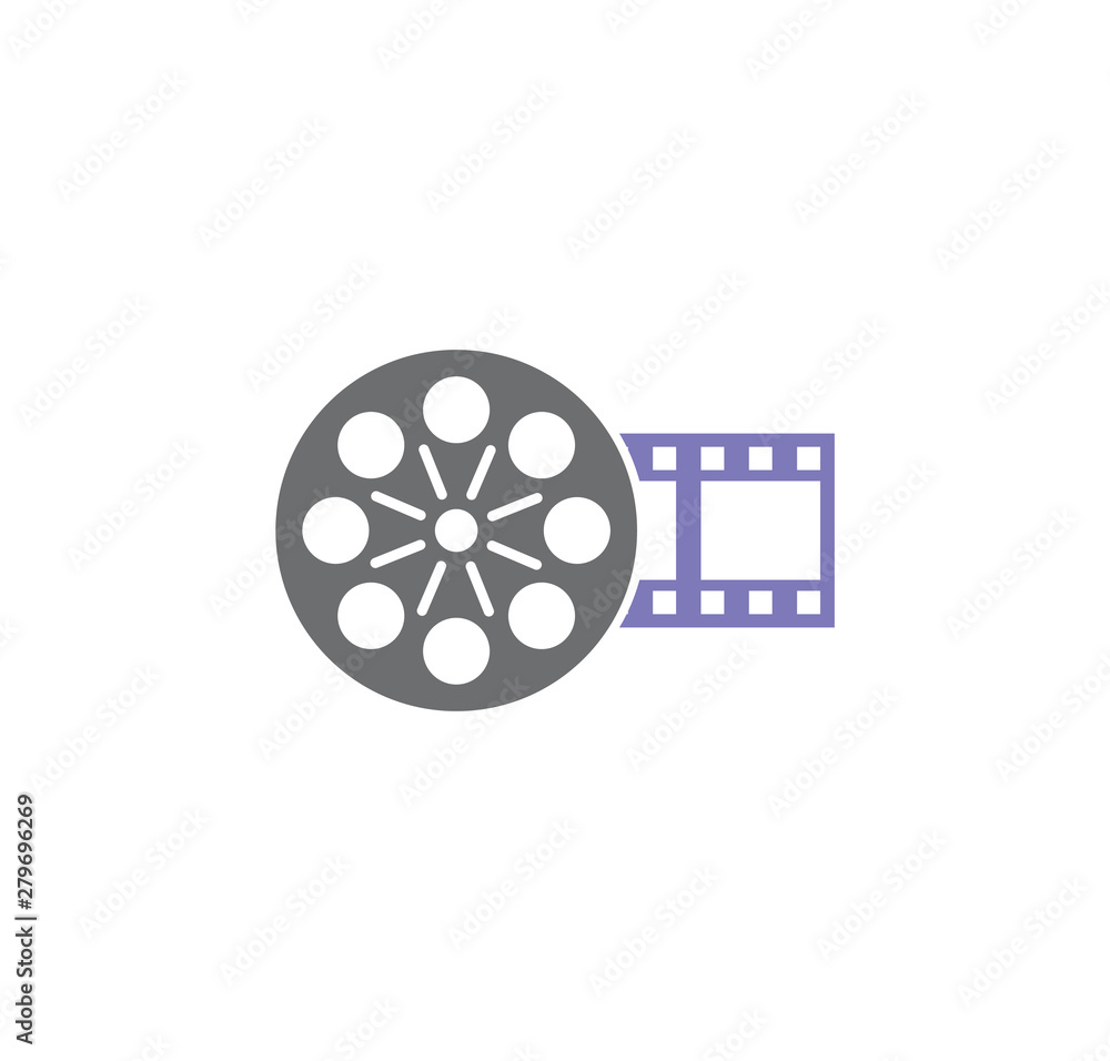 Film strip related icon on background for graphic and web design. Simple illustration. Internet concept symbol for website button or mobile app. Film strip related icon on background for graphic and web design. Simple illustration. Internet concept symbol for website button or mobile app.