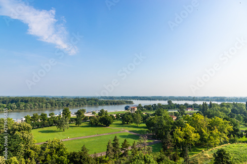 View to Kalemegdan park at Belgrade. Summer photo. Serbia