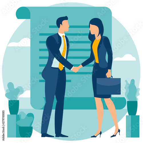 agreement with a handshake