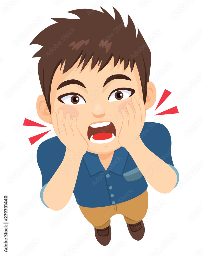 Scared Face Teen, Stock image