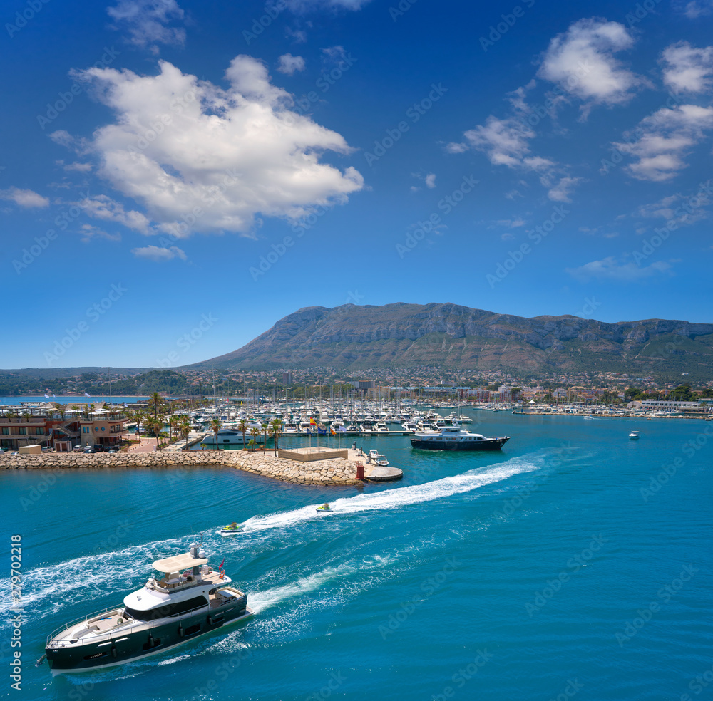 Obraz premium Denia panoramę w Alicante w Hiszpanii