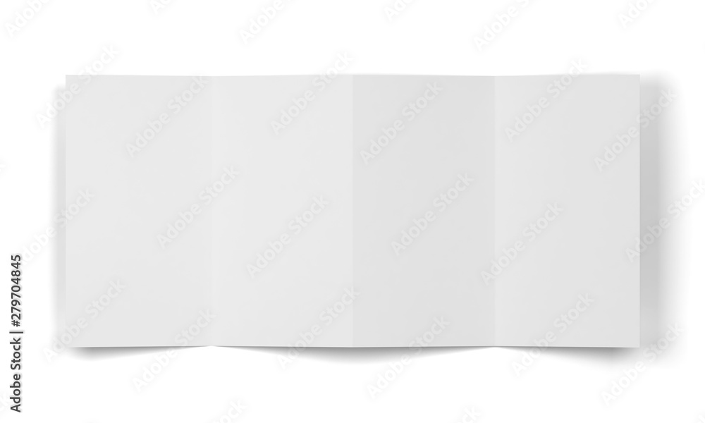 4-folded brochure mockup 4-folded brochure mockup