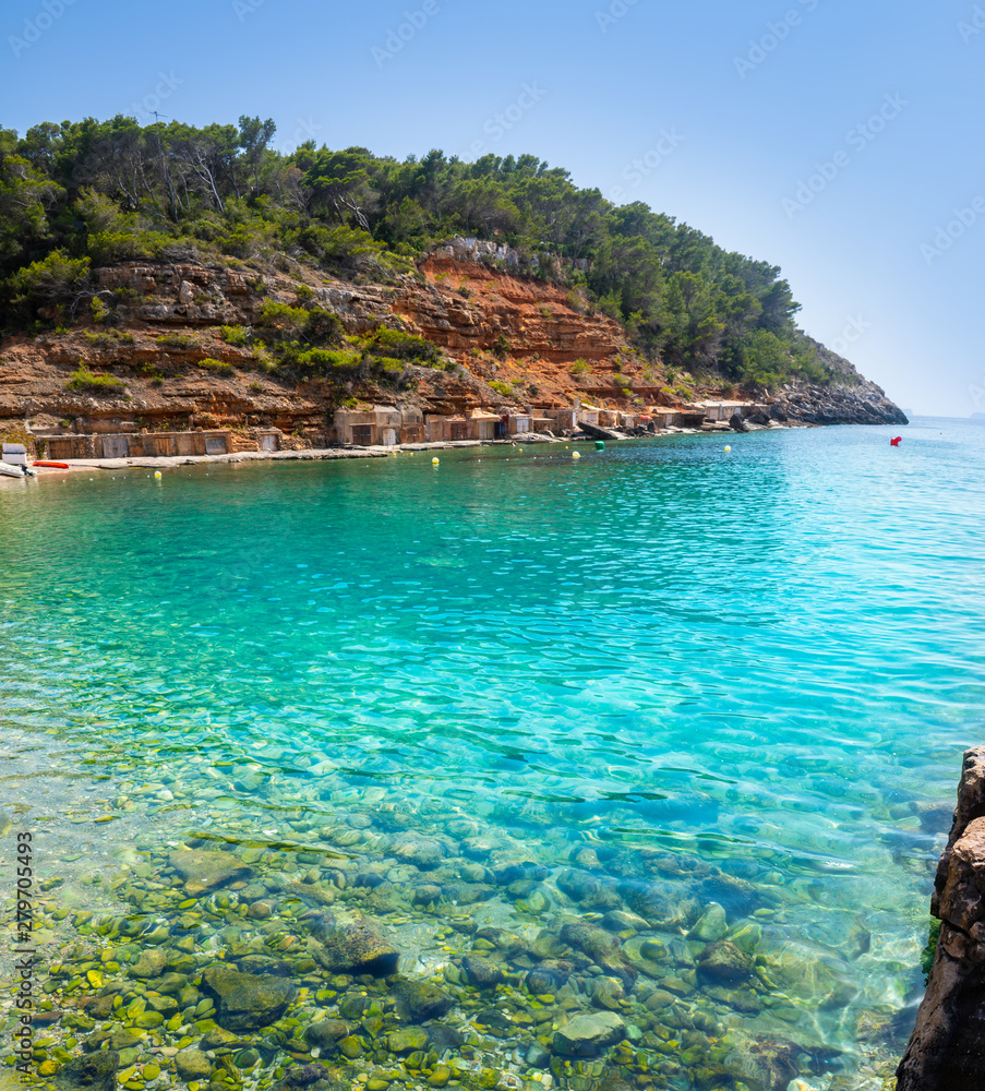 Ibiza Cala Salada and Saladeta in Balearics