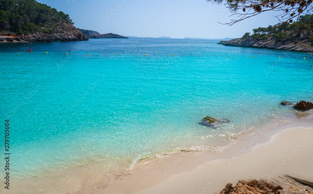 Fototapeta premium Ibiza Cala Salada and Saladeta in Balearics