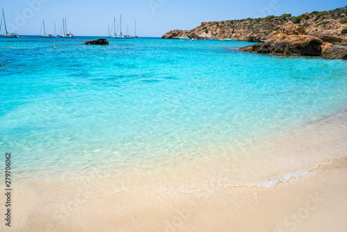 Ibiza Cala Tarida beach in Balearic Islands photo