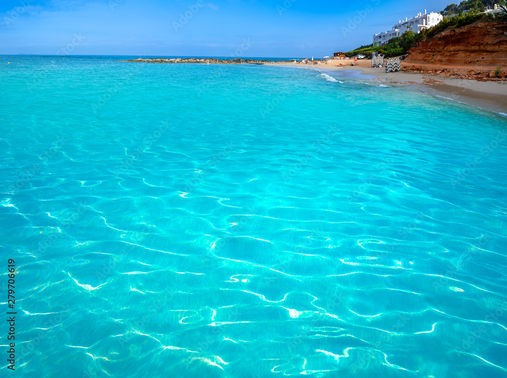 Ibiza Calo de s Alga beach Santa Eulalia