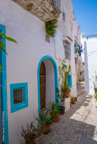 Ibiza Eivissa downtown Dalt Vila facades photo