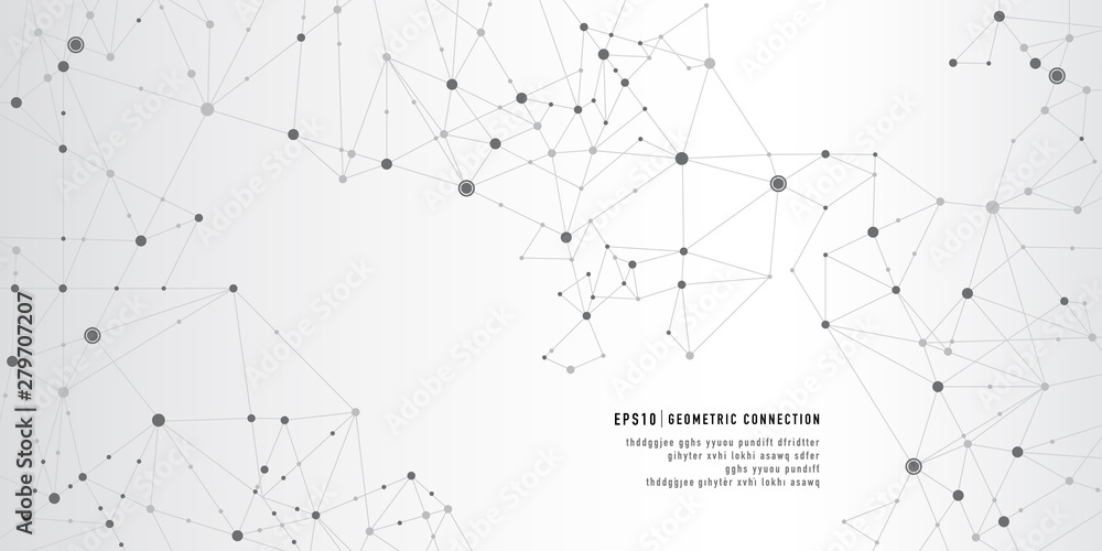 Geometric connection background Geometric connection background