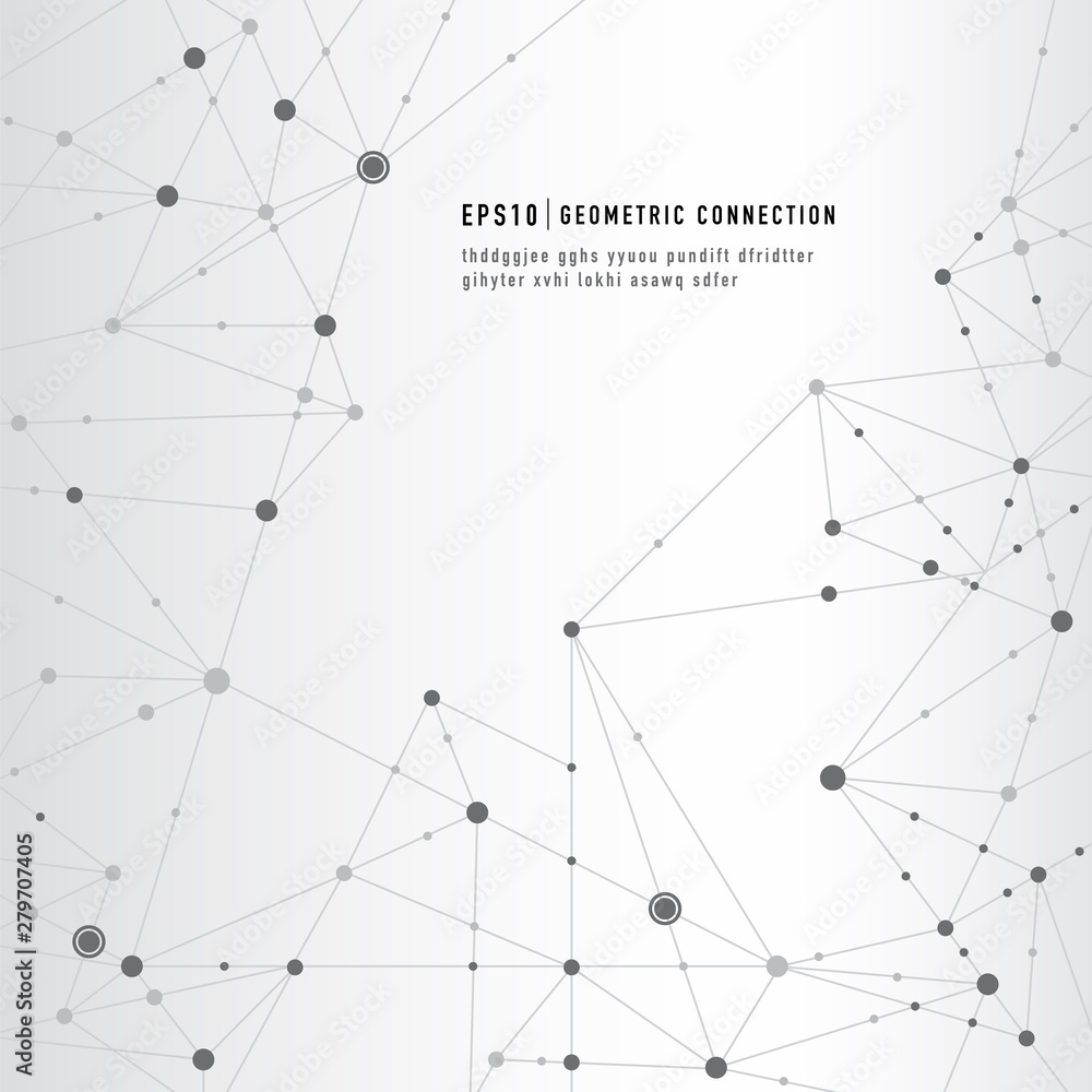 Geometric connection background Geometric connection background