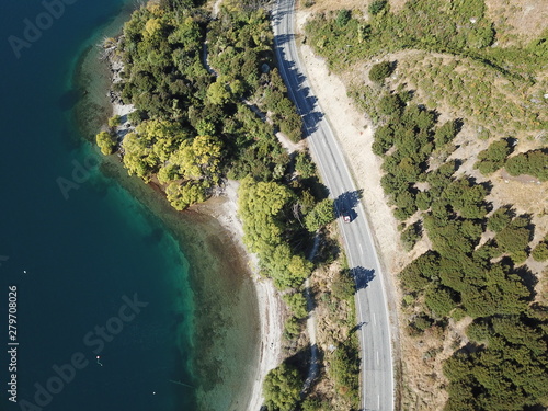 Aerial View Glendu Bay, Lake Wanaka, New Zealand photo