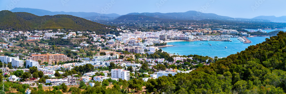 Santa Eulalia Eularia des Riu skyline Ibiza