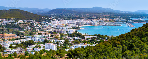 Santa Eulalia Eularia des Riu skyline Ibiza photo
