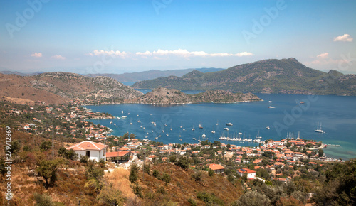 view of the city of Selimiye Turkey