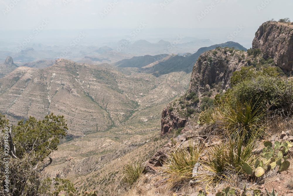 Landscape view of Big Bend National Park as seen from the top of the Chisos Basin (Texas). Landscape view of Big Bend National Park as seen from the top of the Chisos Basin (Texas).