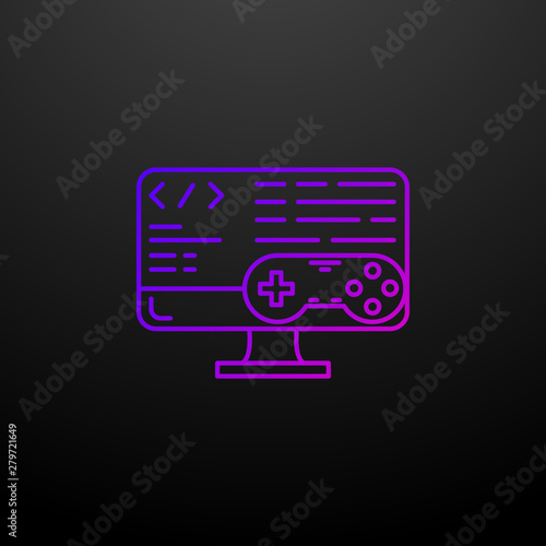 Game development outline nolan icon. Elements of game development set. Simple icon for websites, web design, mobile app, info graphics