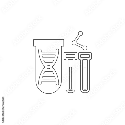 biology, DNA, genetically icon. Element of genetics and bioenginnering for mobile concept and web apps icon. Outline, thin line icon for website design and development, app