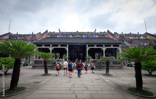 Chen Temple is the traditional building in Guangzhou, China.