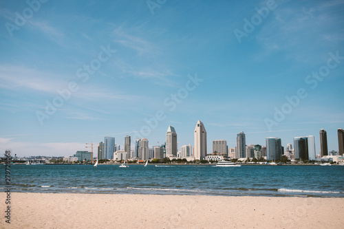 City of San Diego Skyline across the bay © Aubrey