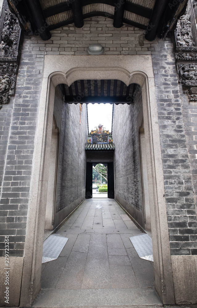 Chen Temple is the traditional building in Guangzhou, China.