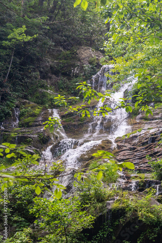 waterfall in deep forest