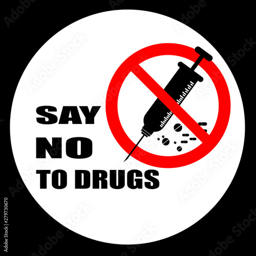 say no to drugs, sign