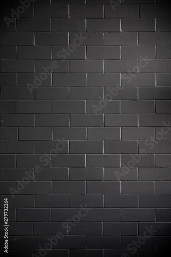 black bricks wall background