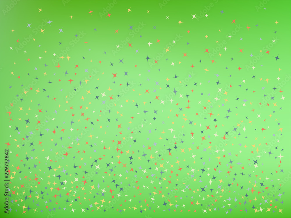 Lime color background. Stars confetti. Lime color background. Stars confetti.