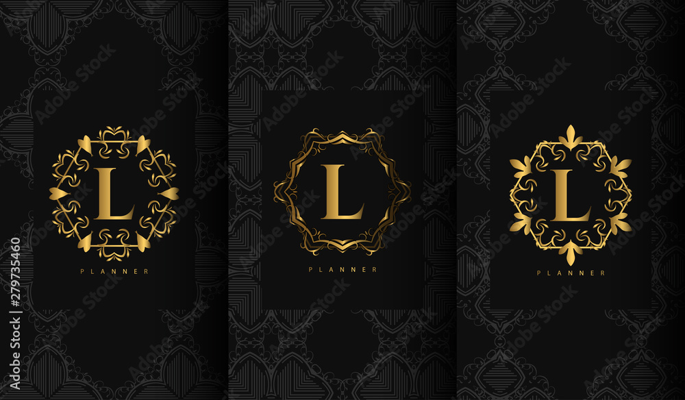 Set of Luxury Packaging Templates