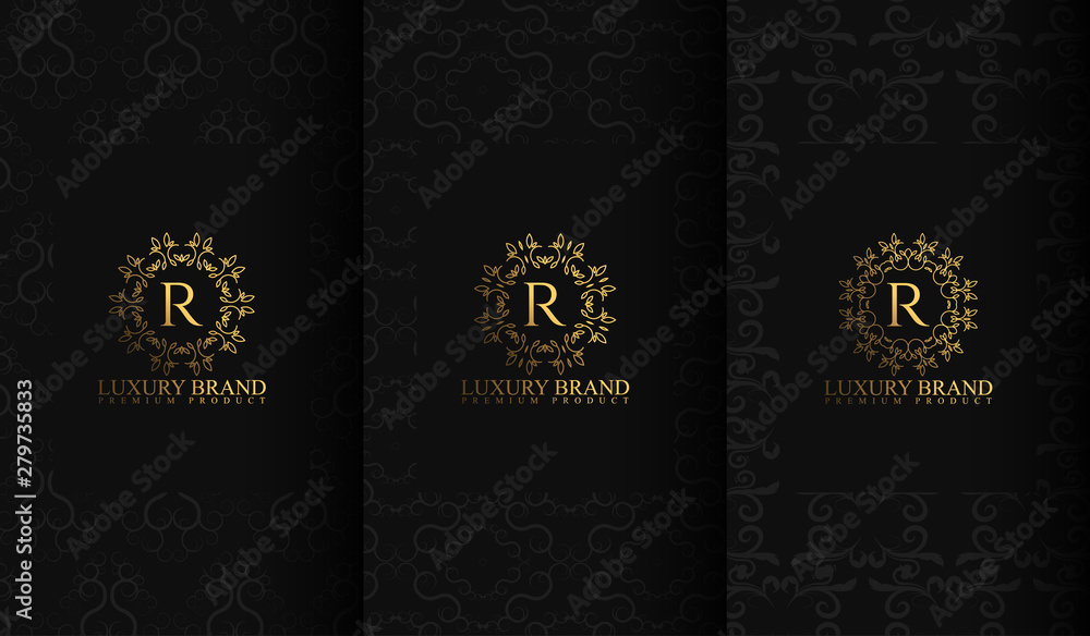 Fototapeta premium Set of Luxury Packaging Templates