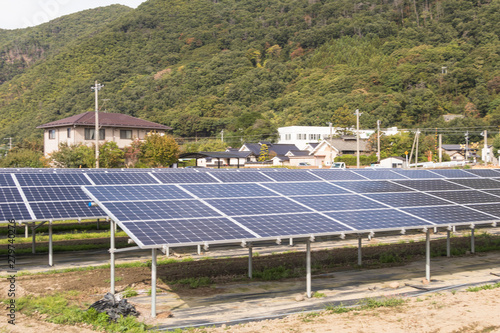 Solar power panels ,Photovoltaic modules for innovation green energy for life