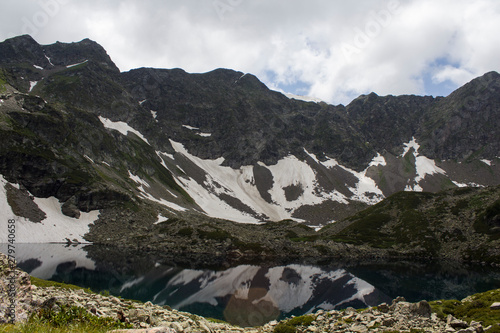 mountains and lake