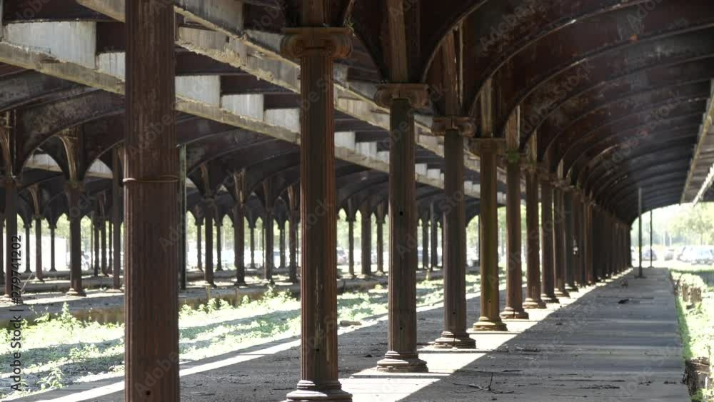 Old abandoned train station day still Old abandoned train station day still