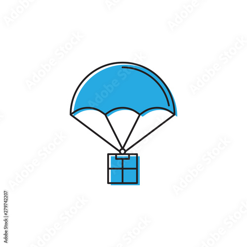 Delivery service symbol vector icon isolated on white background