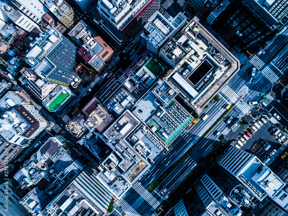 ビル群 真俯瞰 Stock Photo Adobe Stock