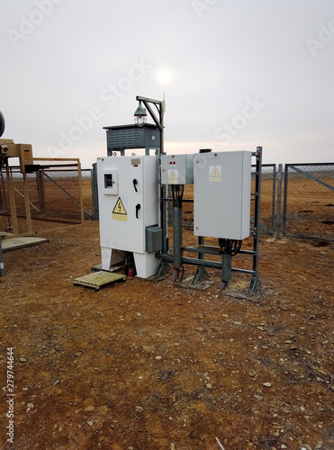 Pump control cabinet.