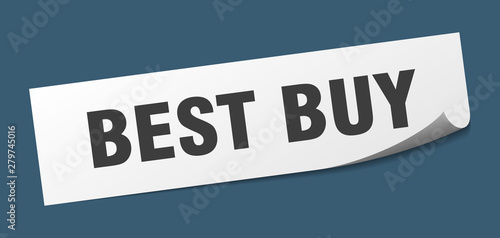 best buy sticker. best buy square isolated sign. best buy