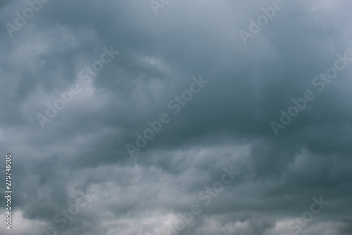 Dark Storm clouds sky background 
