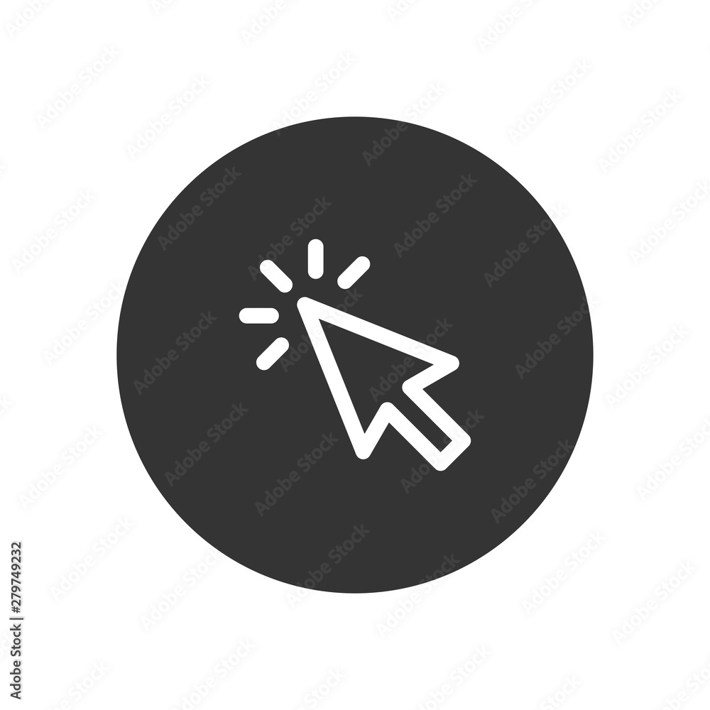 Cursor vector icon in modern style for web site and mobile app Cursor vector icon in modern style for web site and mobile app