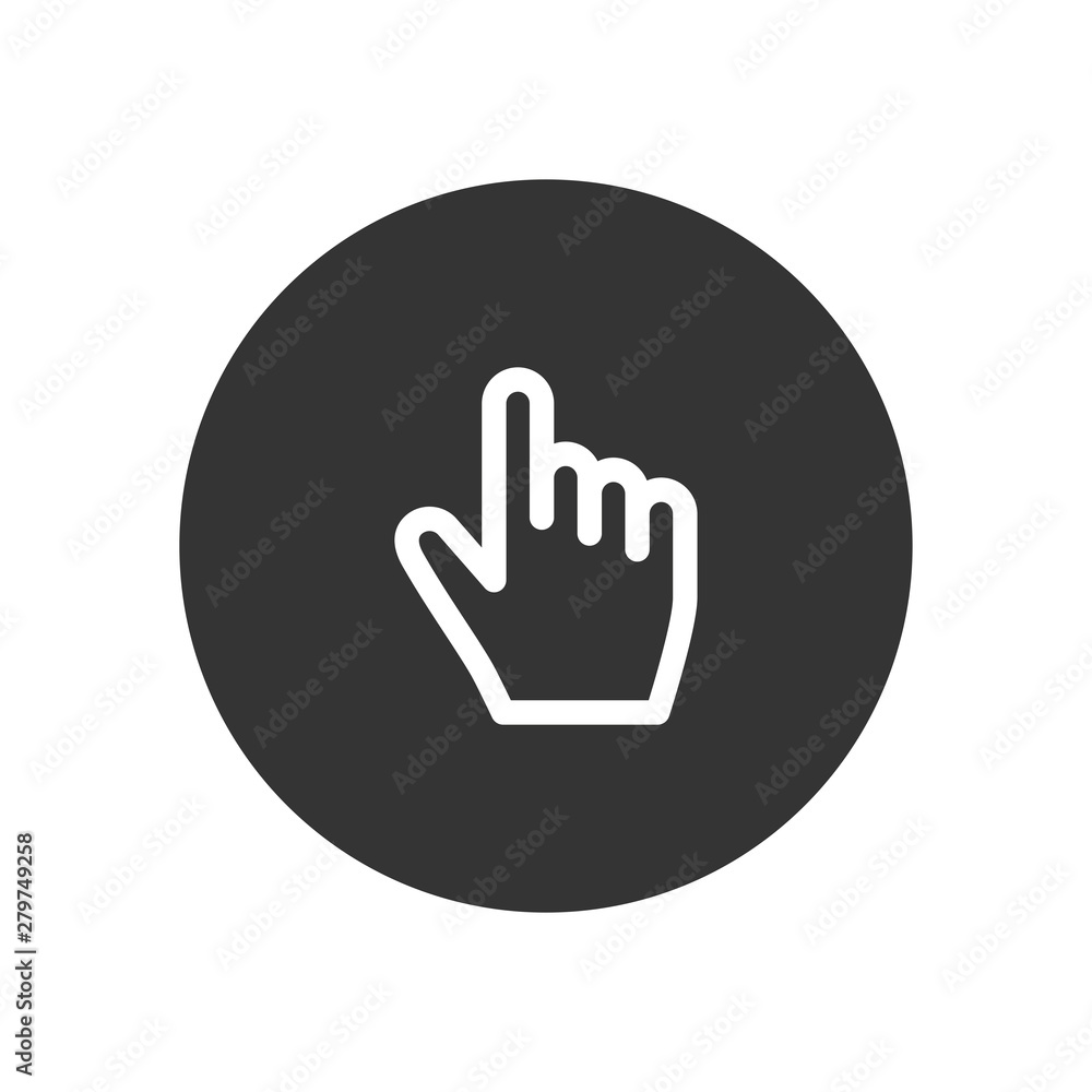 Clicker vector icon in modern style for web site and mobile app Clicker vector icon in modern style for web site and mobile app