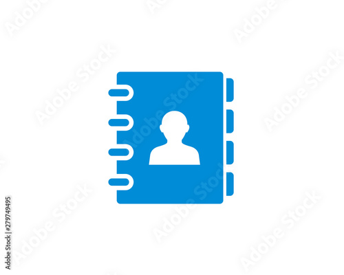 address book icon symbol vector