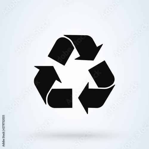 recycle Simple vector modern icon design illustration.