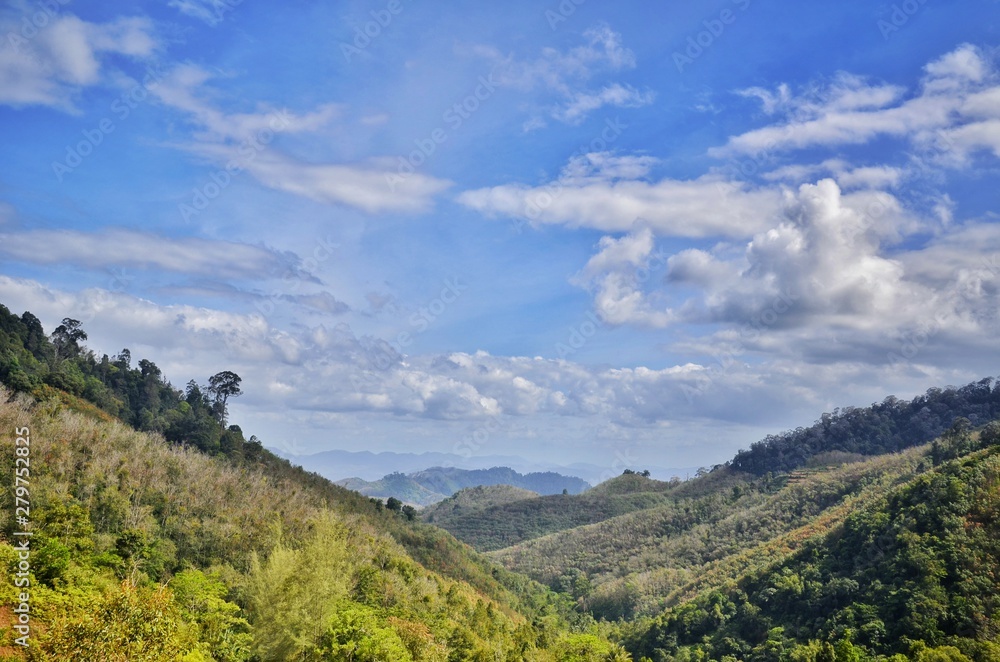 landscape with clouds