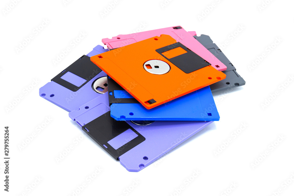 A floppy disk , also called a floppy, diskette isolated white background A floppy disk , also called a floppy, diskette isolated white background