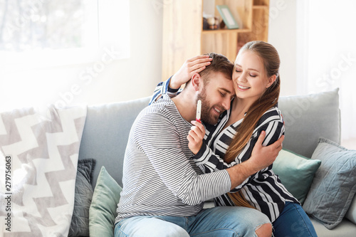 Happy couple with pregnancy...