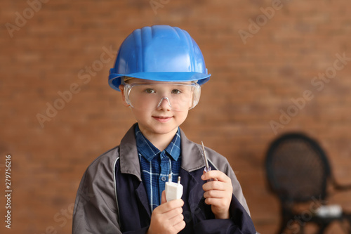Cute little electrician ind...