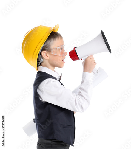 Cute little architect with ...