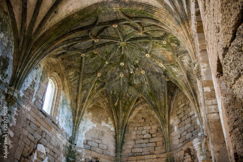 Gothic vaults of the abandoned convent of San Antonio de Padua 15th century, Garrovillas de Alconetar